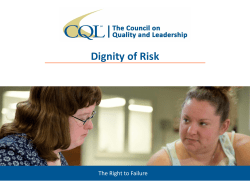 Dignity of Risk