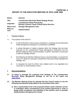 Leicestershire Waste Partnership