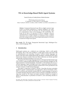TIL in Knowledge-Based Multi-Agent Systems