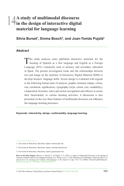 A study of multimodal discourse in the design of interactive digital