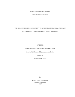 Fixed Effects Analyses Appendix I