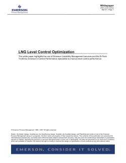 LNG Level Control Optimization
