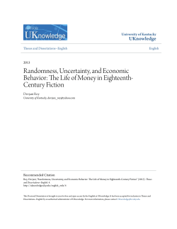 Randomness, Uncertainty, and Economic Behavior