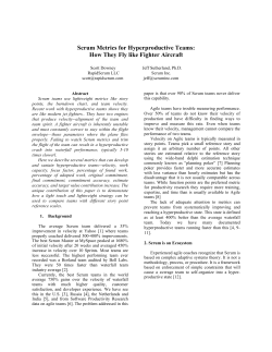 Scrum Metrics for Hyperproductive Teams