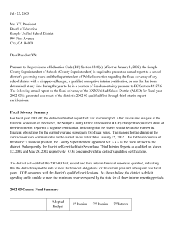 Sample AB 139 Letter