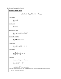 Asymptotes Insert File