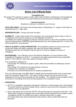 Senior Just A Minute Rules