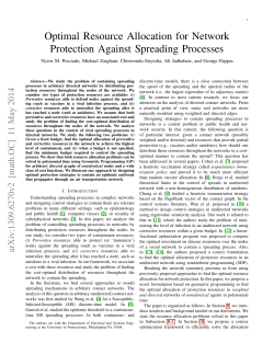 Optimal Resource Allocation for Network Protection Against
