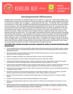 Developmental Milestones