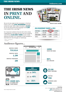 Advertise with the Irish News