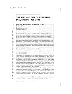the rise and fall of brazilian inequality: 1981–2004