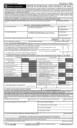 Offer to Purchase and Contract of Sale