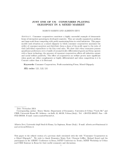 just one of us: consumers playing oligopoly in a mixed market