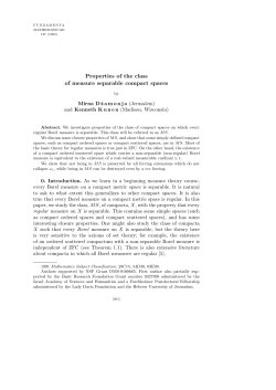 Properties of the class of measure separable compact spaces