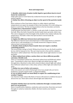 Heat and temperature