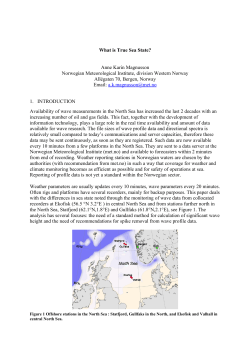 What is True Sea State - International Workshop on Wave