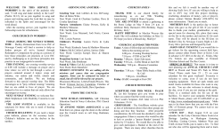 5-7-17 Bulletin - First Christian Reformed Church