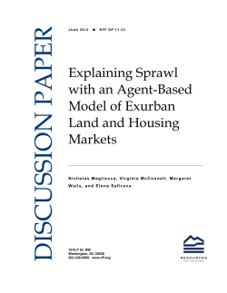Explaining Sprawl with an Agent-Based Model of Exurban Land and