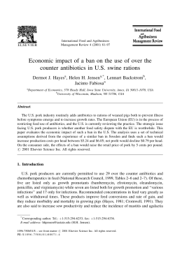 Economic impact of a ban on the use of over the counter antibiotics