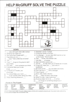 HELP McGRUFF SOLVE THE PUZZLE