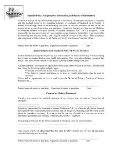 Financial Policy, Assignment of Information, and