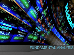 Fundamental Analysis - UCLA Investment Society