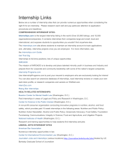FBI Internship Programs (various locations)