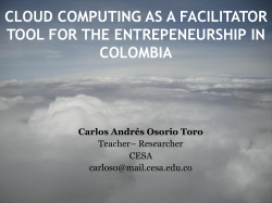 cloud computing como herramienta facilitadora para el