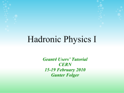 Hadronics-1