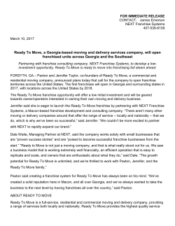 Ready To Move, a Georgia-based moving and delivery services