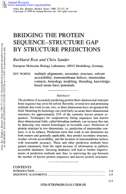 Bridging the Protein Sequence-Structure Gap by Structure Predictions