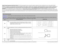 Sample Learning Progression Scale (Unit D Chunk 2): The learning