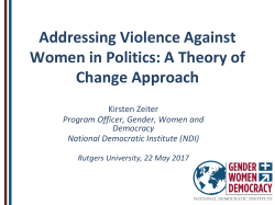 A Theory of Change Approach