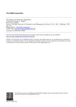 The Theory of Economic Regulation