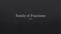 Family of Functions