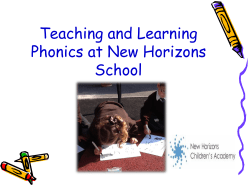 Phonics workshop - New Horizons Children`s Academy