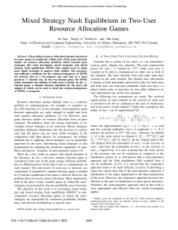 Mixed Strategy Nash Equilibrium in Two