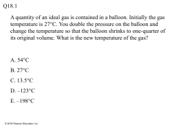 Clicker Questions on Thermal Properties!