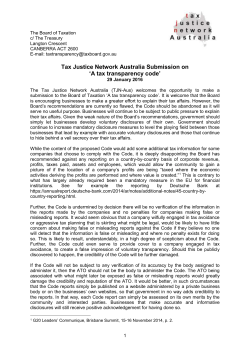 Tax Justice Network Australia