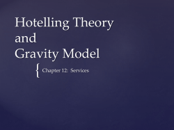 Hotelling Theory and Gravity Model