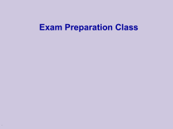 A-11-Exam-Recap