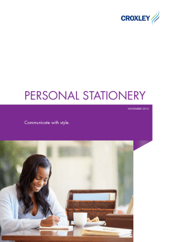 personal stationery