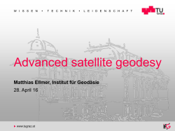 Matthias Ellmer, Institut f&uuml;r Geod&auml;sie