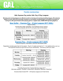 GAL 2017 Leagues Information Sheet