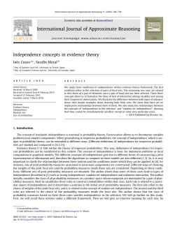 Independence concepts in evidence theory