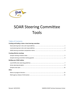 Sample Steering Committee Invitation