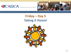 Plan Strategies - CADCA Workstation