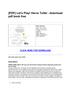 Let`s Play! Herve Tullet - pdf book free