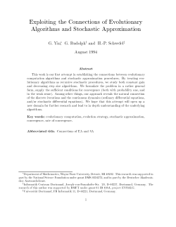 Establishing connections between evolutionary algorithms and