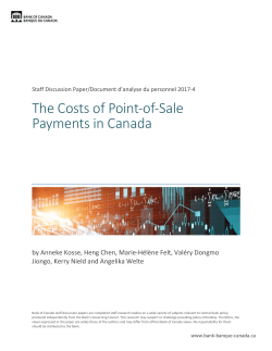 The Costs of Point‐of‐Sale Payments in Canada